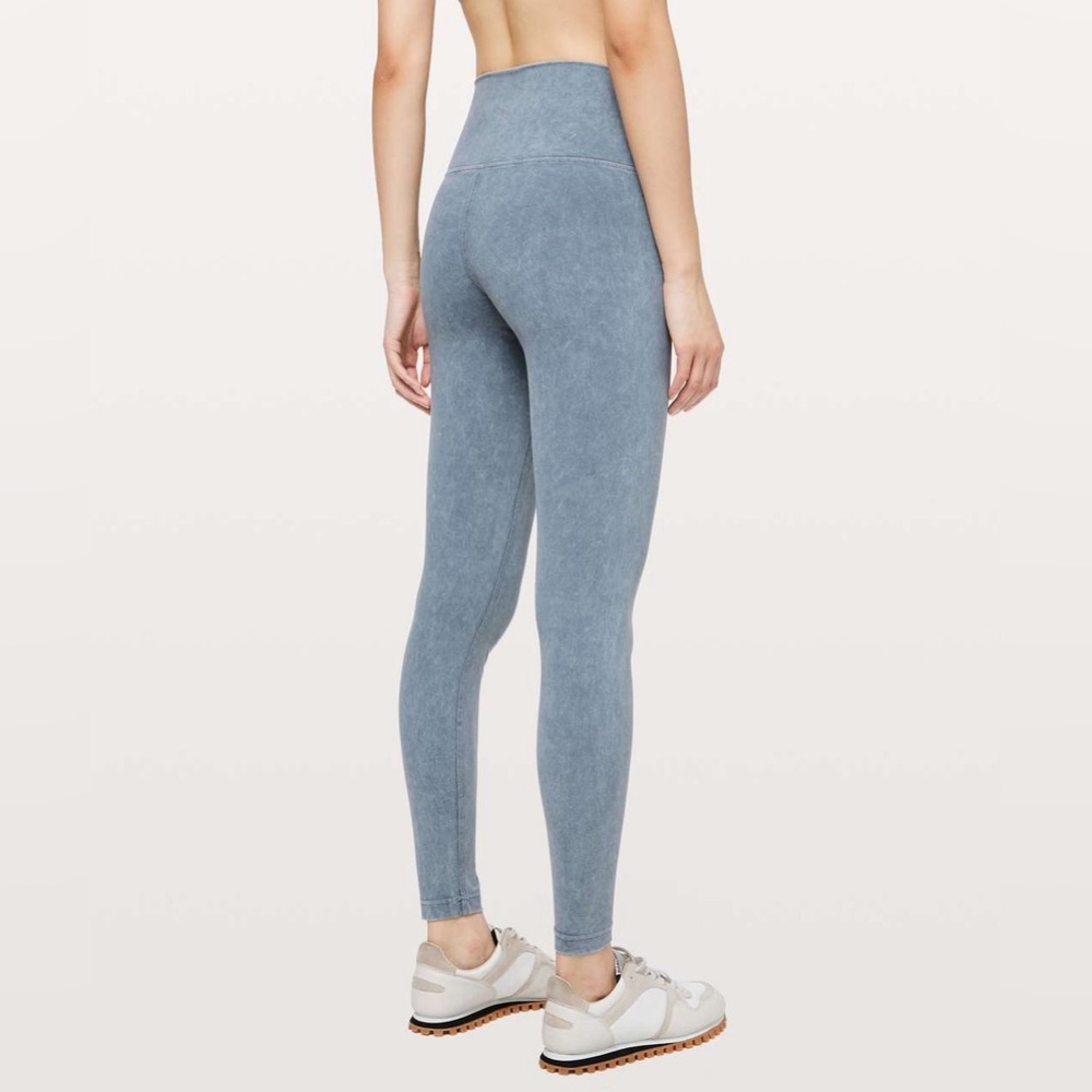 Lululemon Wonder Under High Rise Leggings In Washed Moon Blue View 3